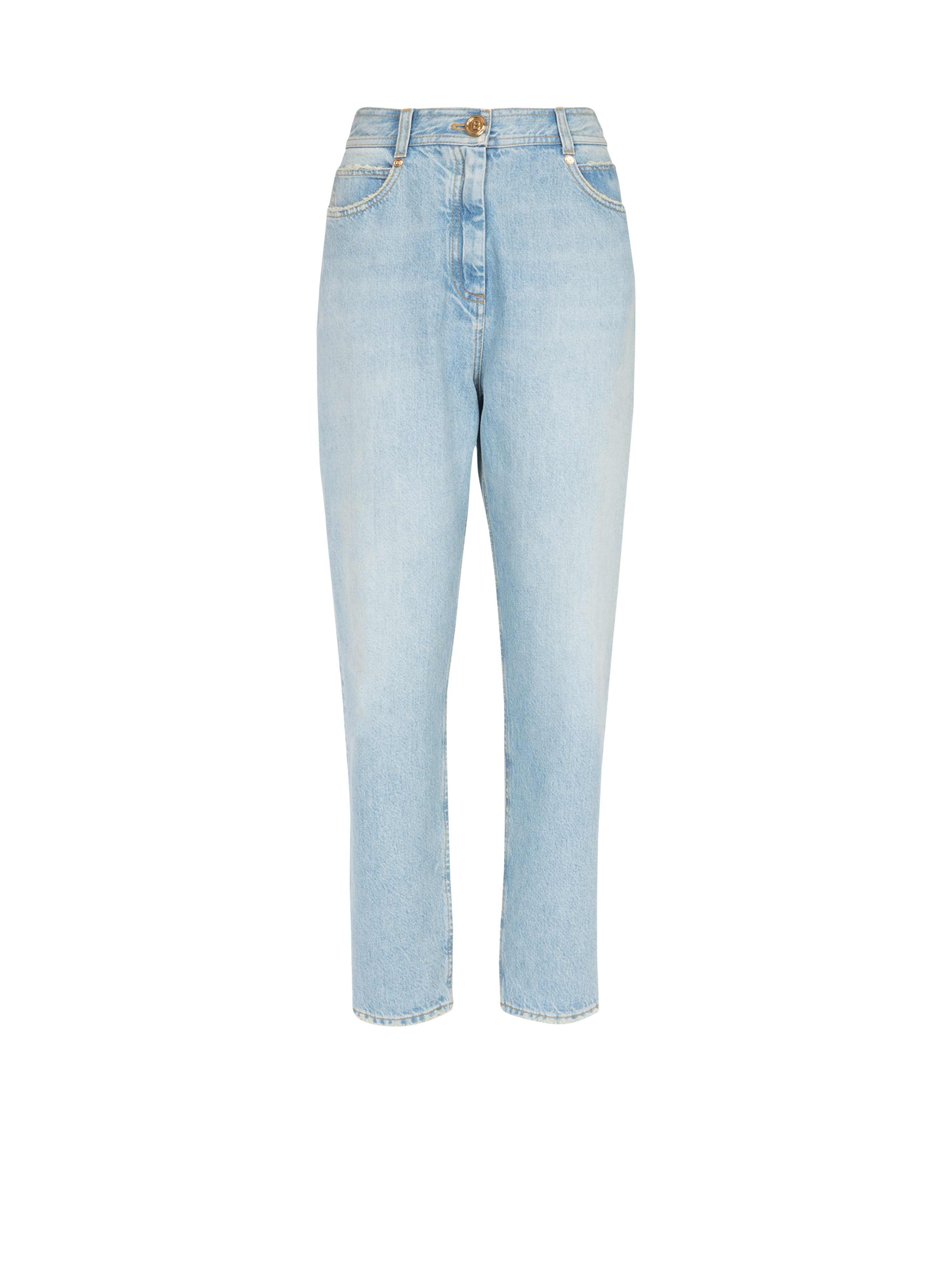 Boyfriend cut eco-designed jeans, blue